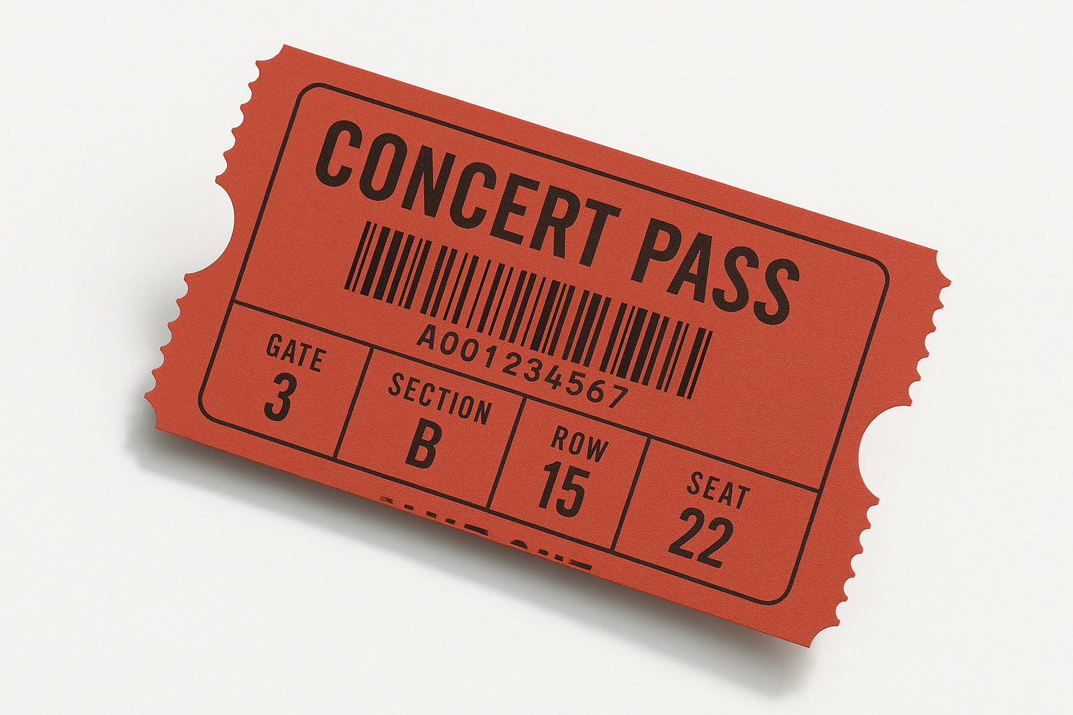 Rock Festival VIP Pass Red Edition